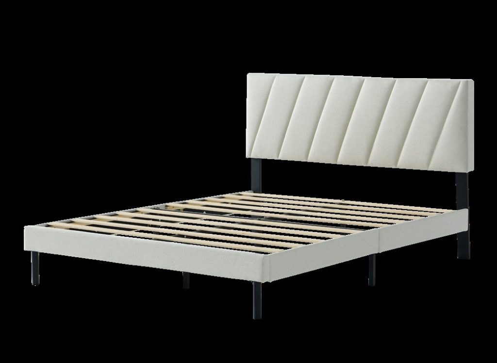 Bed Frame with Mattress – Light Frame Studio