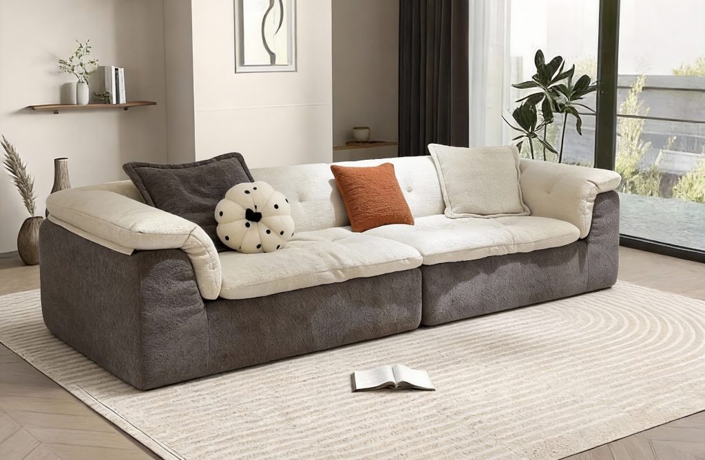 Compression Sofa – Charcoal Grey 3-Seater