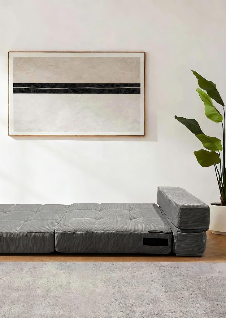 Compression Sofa – Grey Low Modular