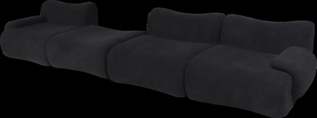 Compression Sofa – Black Fabric Detail