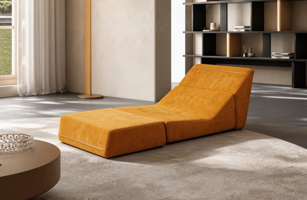 Compression Sofa – Mustard Armless Lounge