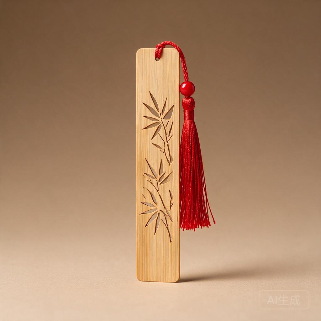 Bamboo Tassel Bookmark