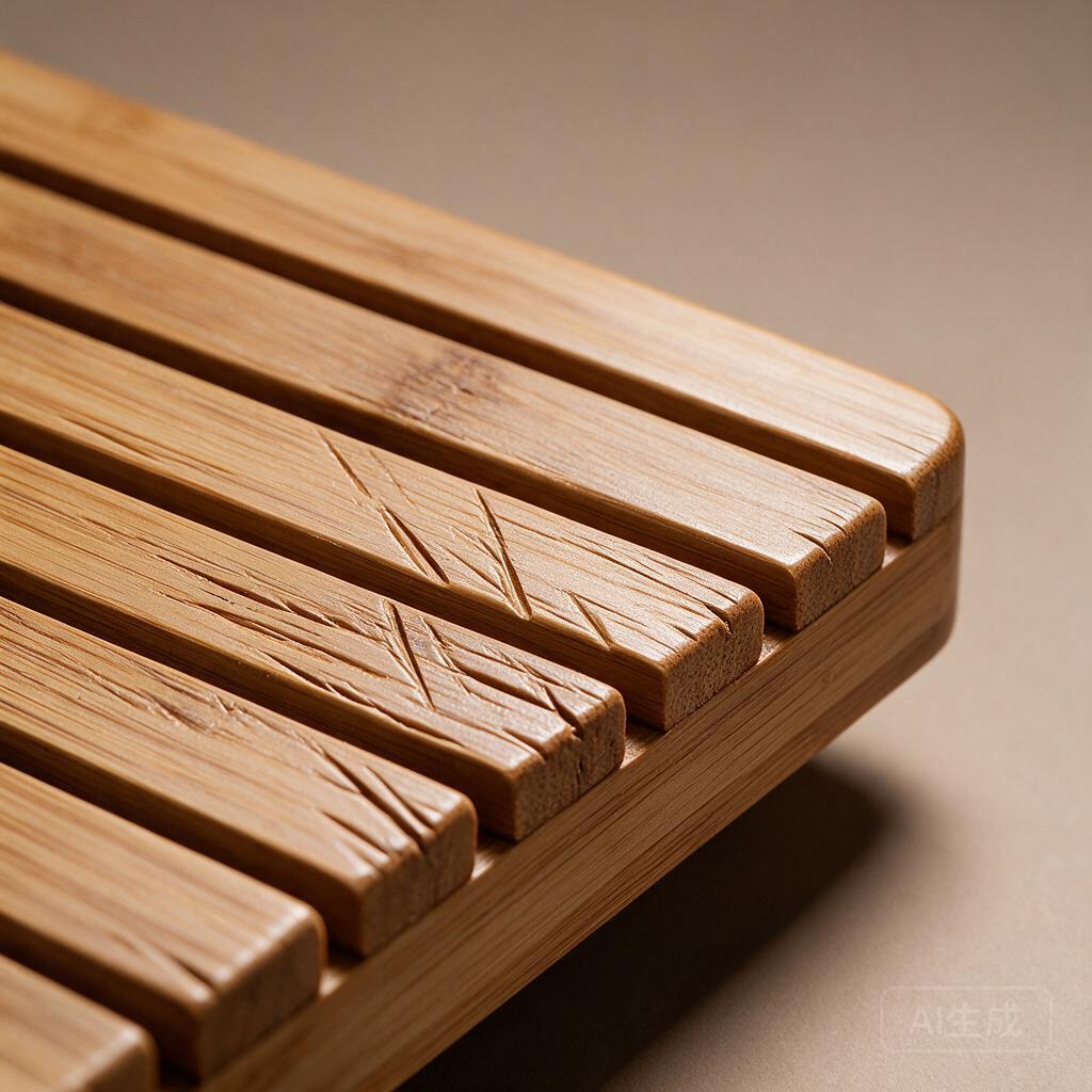 Bamboo Tea Tray with Drain - Image 2