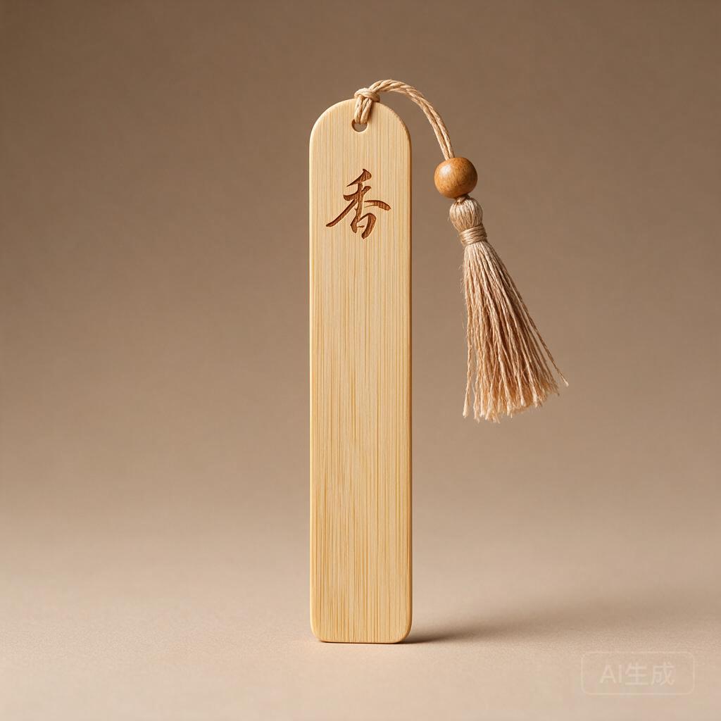 Calligraphy Bamboo Bookmark