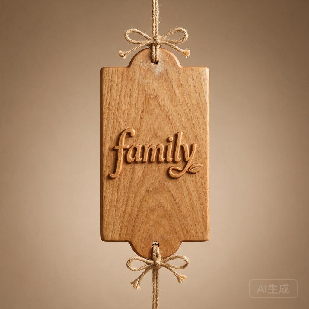Carved Family Name Plaque