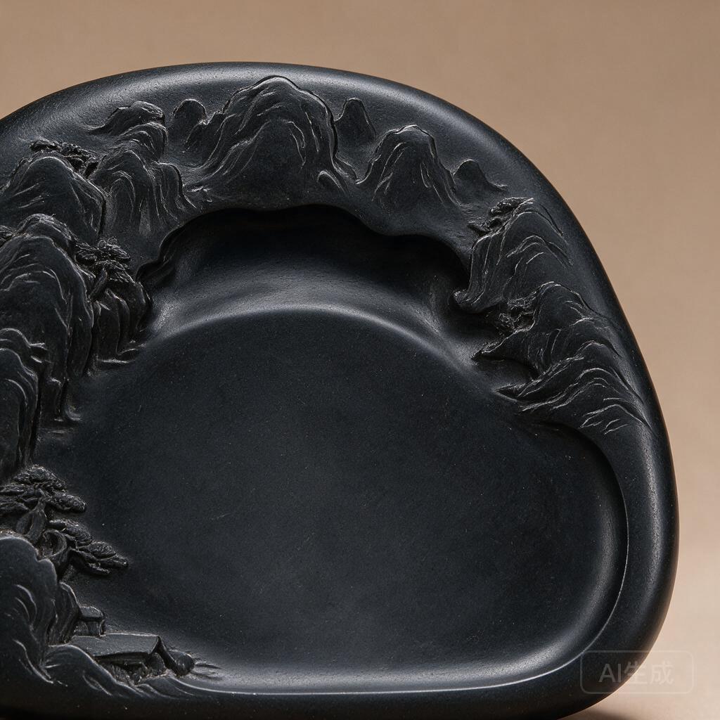 Carved Inkstone Desk Piece - Image 2