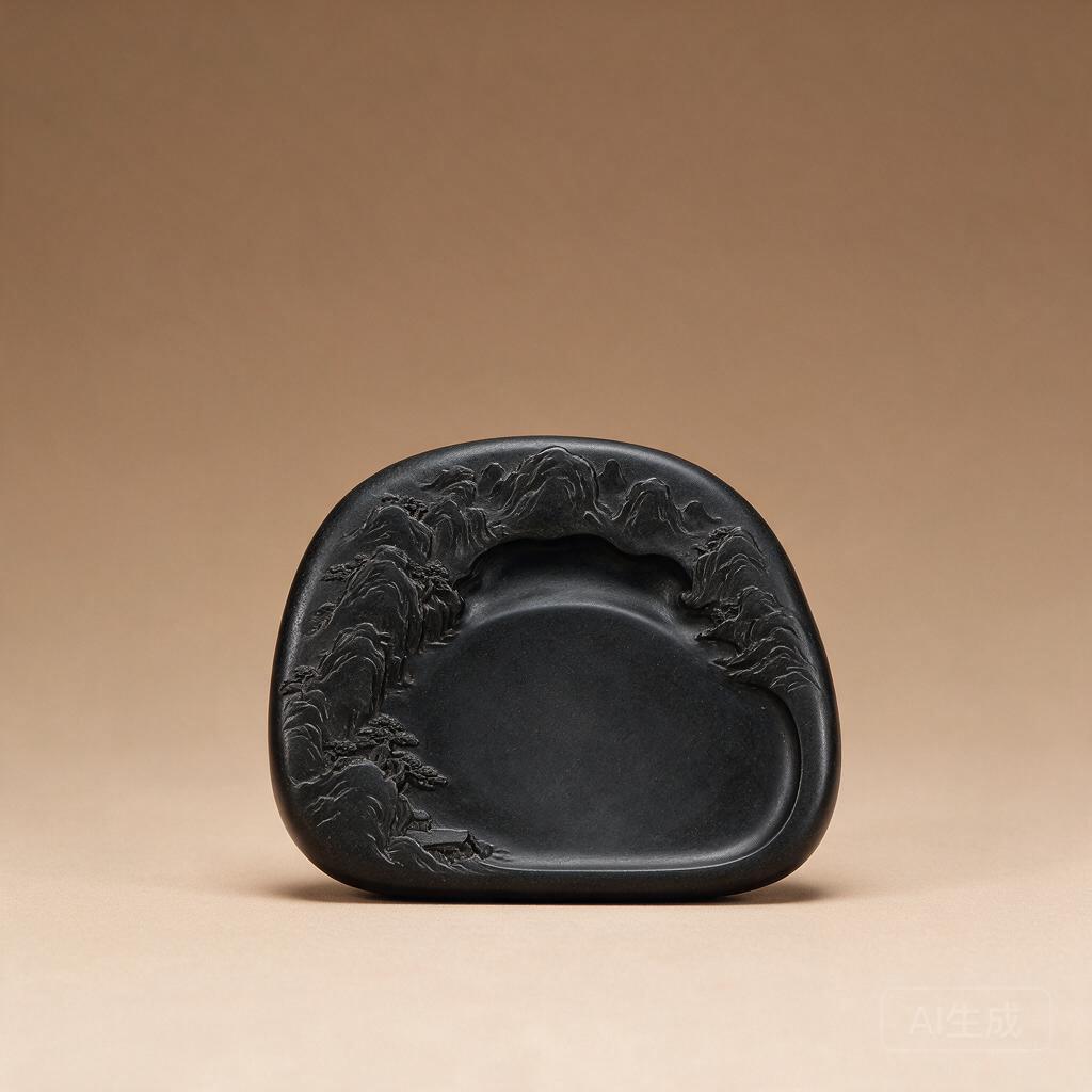 Carved Inkstone Desk Piece