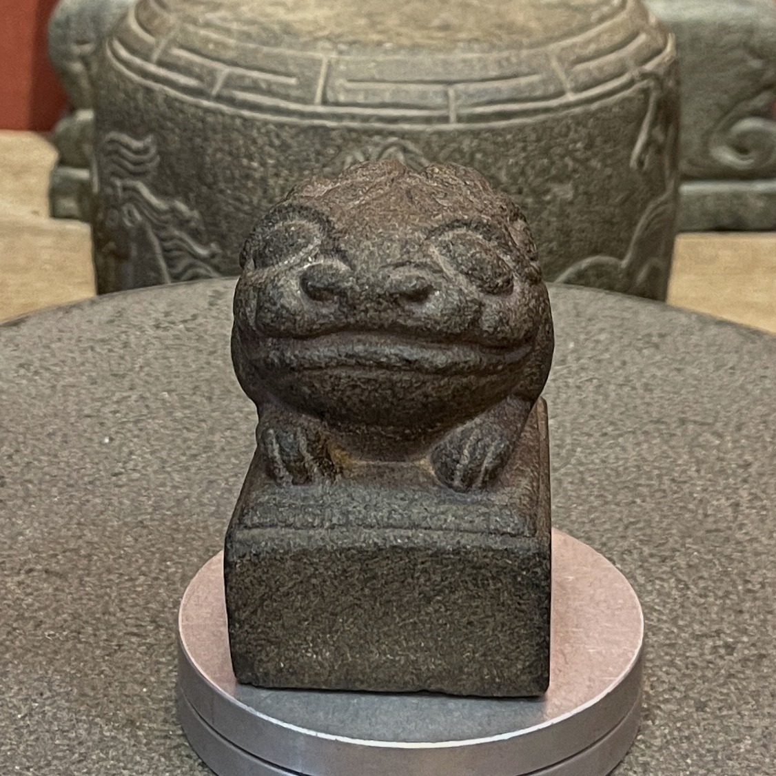 Carved Stone Lion-Knob Seal