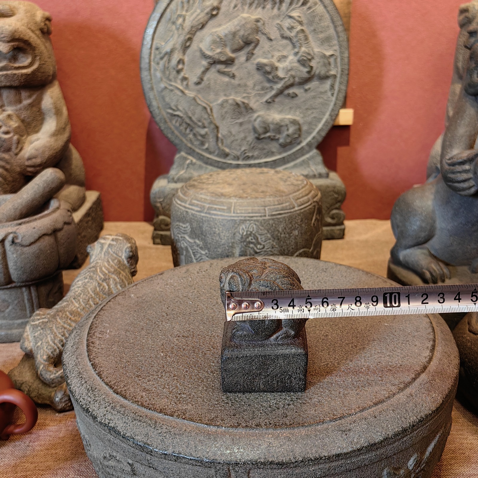 Carved Stone Lion-Knob Seal