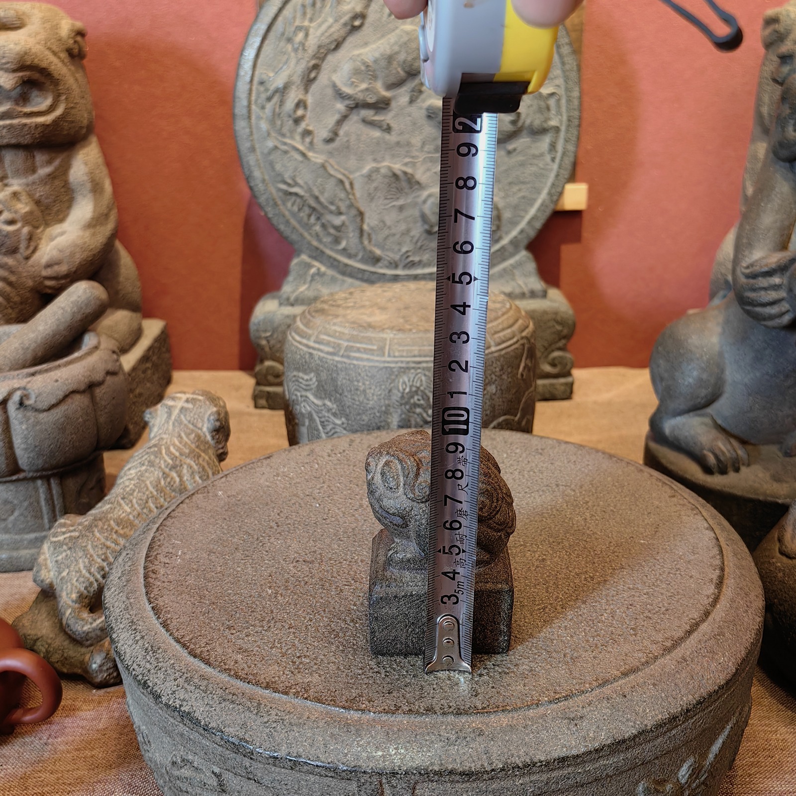Carved Stone Lion-Knob Seal