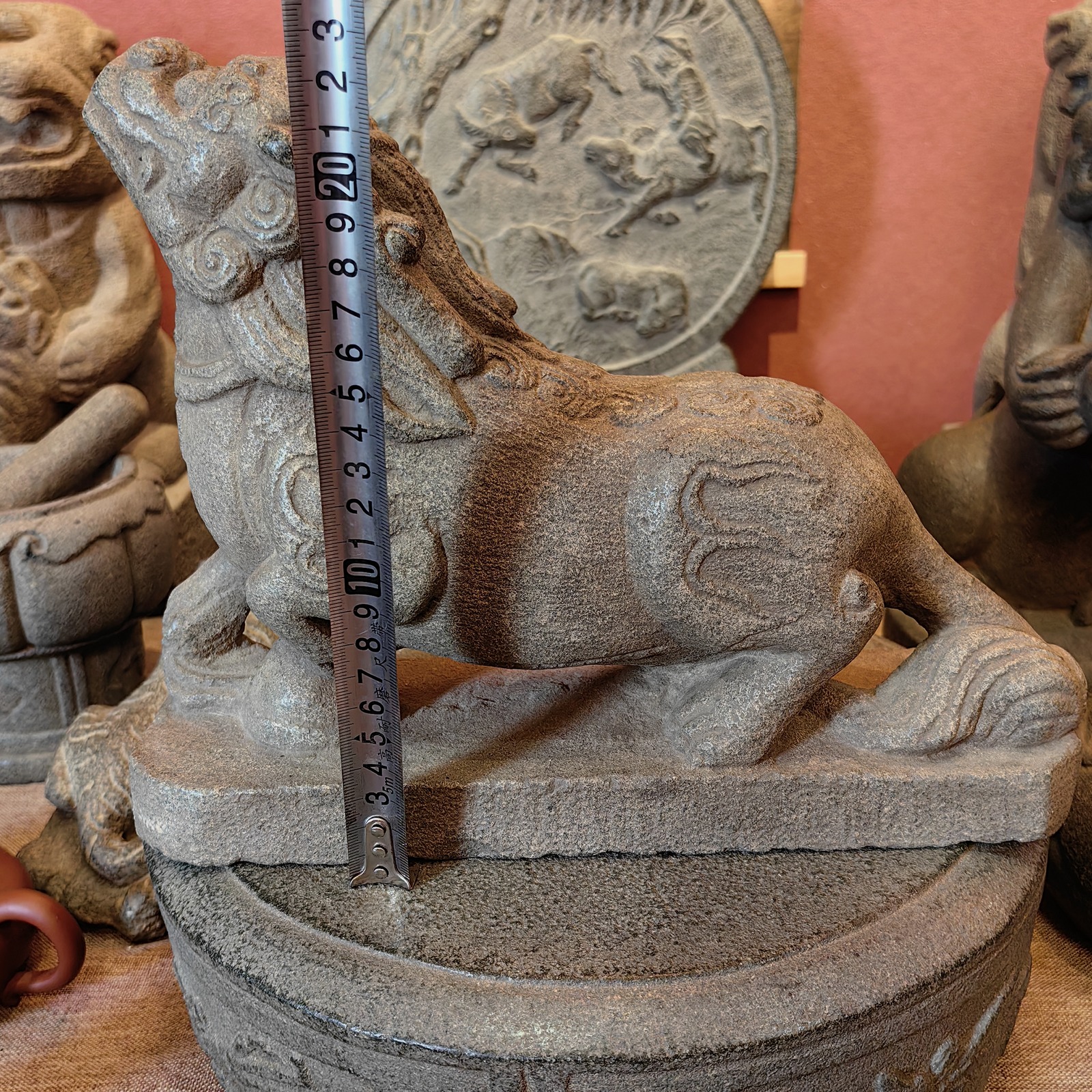 Carved Stone Pixiu Looking Skyward