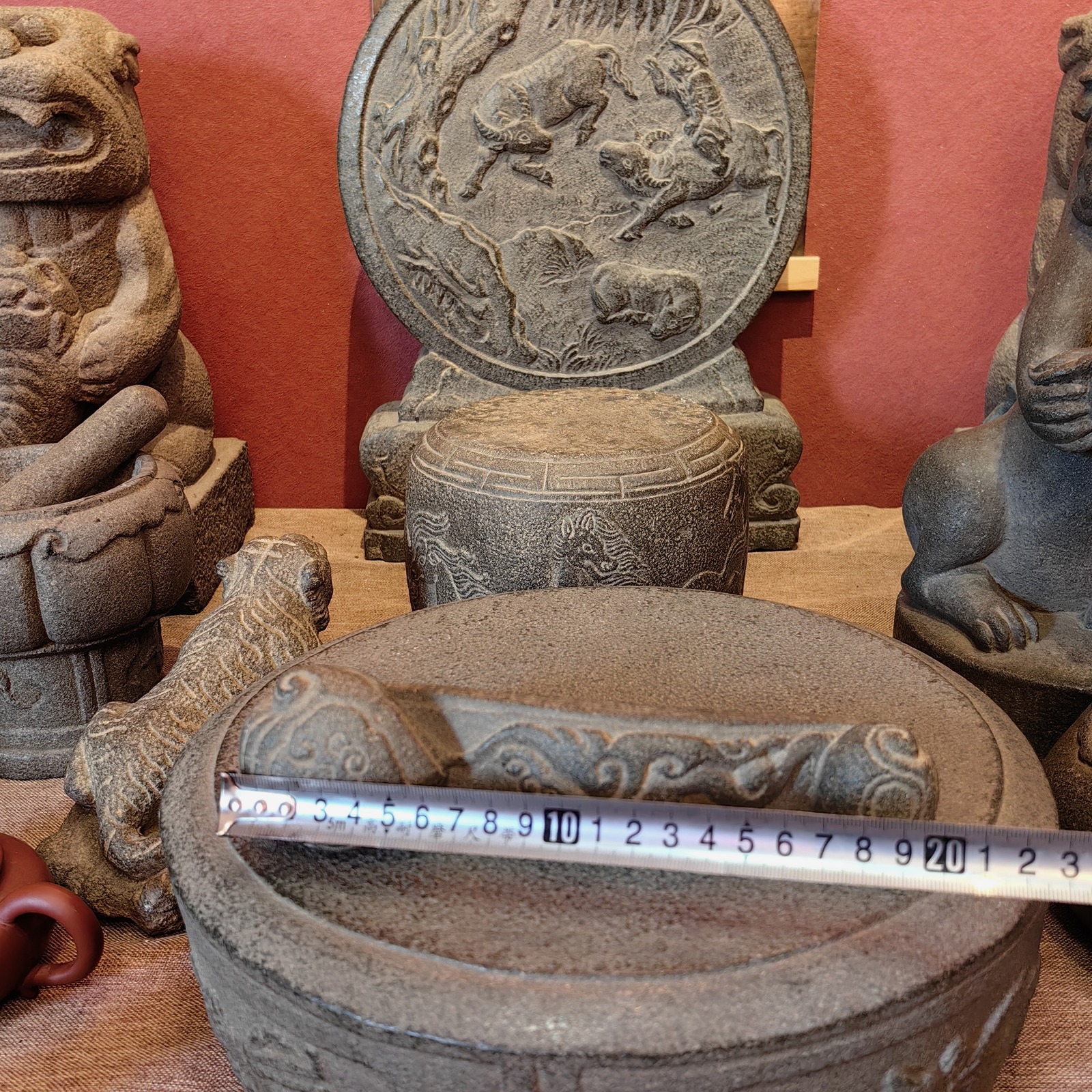 Carved Stone Ruyi Sceptre
