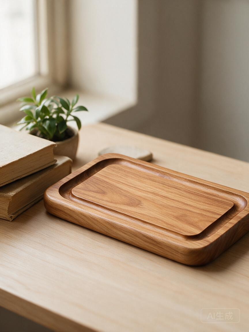 Carved Wooden Gongfu Tea Tray - Image 3