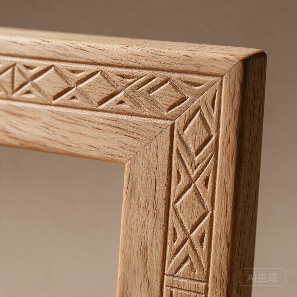 Carved Wooden Photograph Frame - Image 2