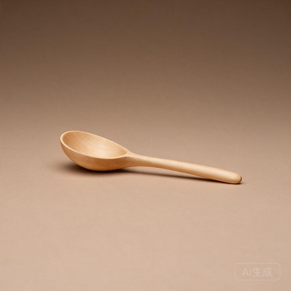 Carved Wooden Tea Scoop