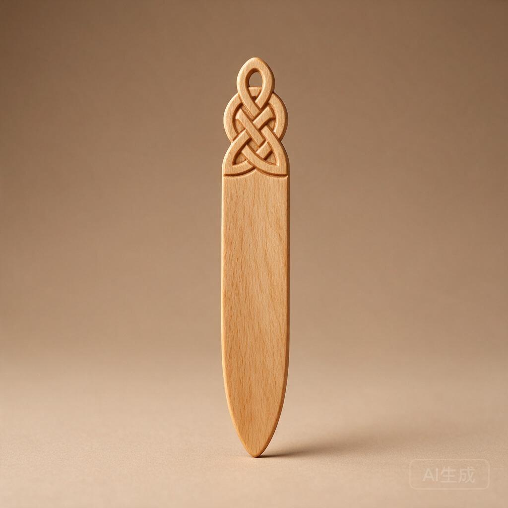 Celtic Knot Wood Bookmark