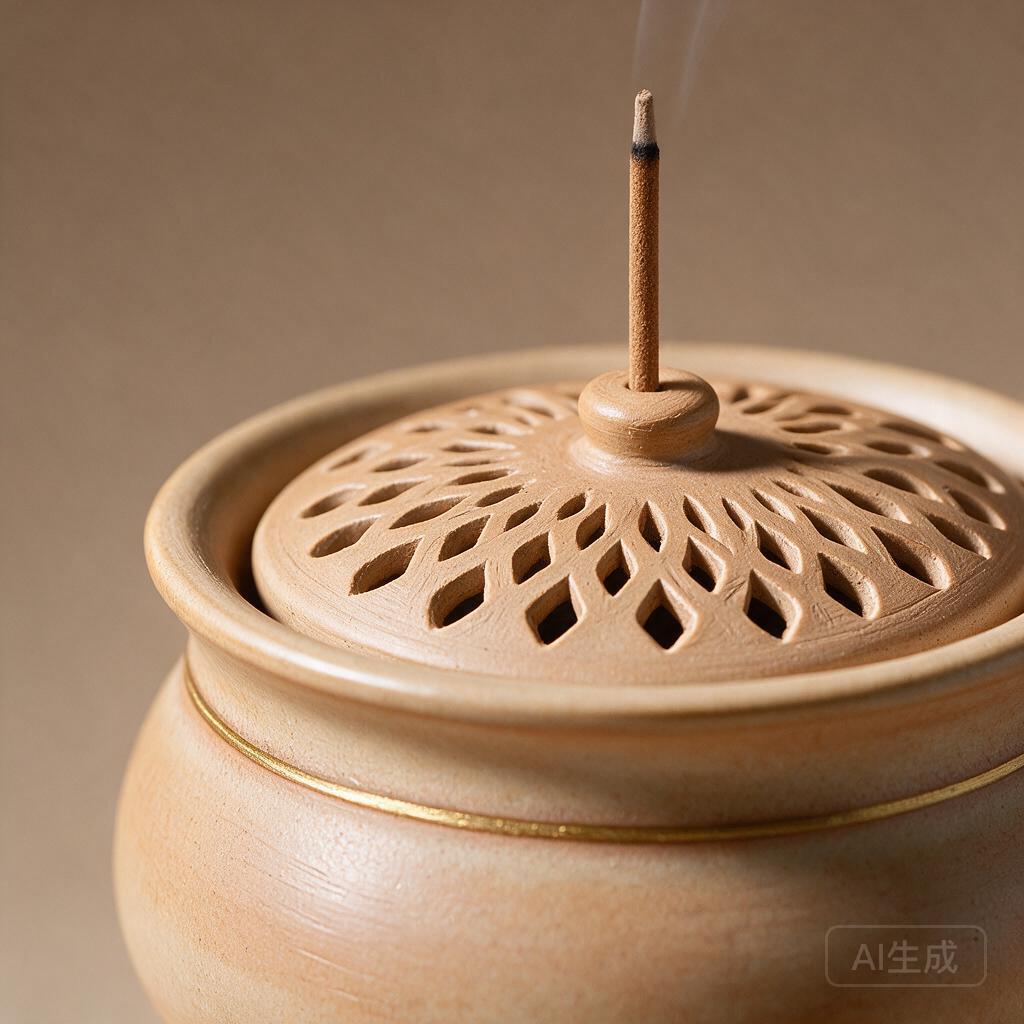 Ceramic Censer Incense Holder - Image 2