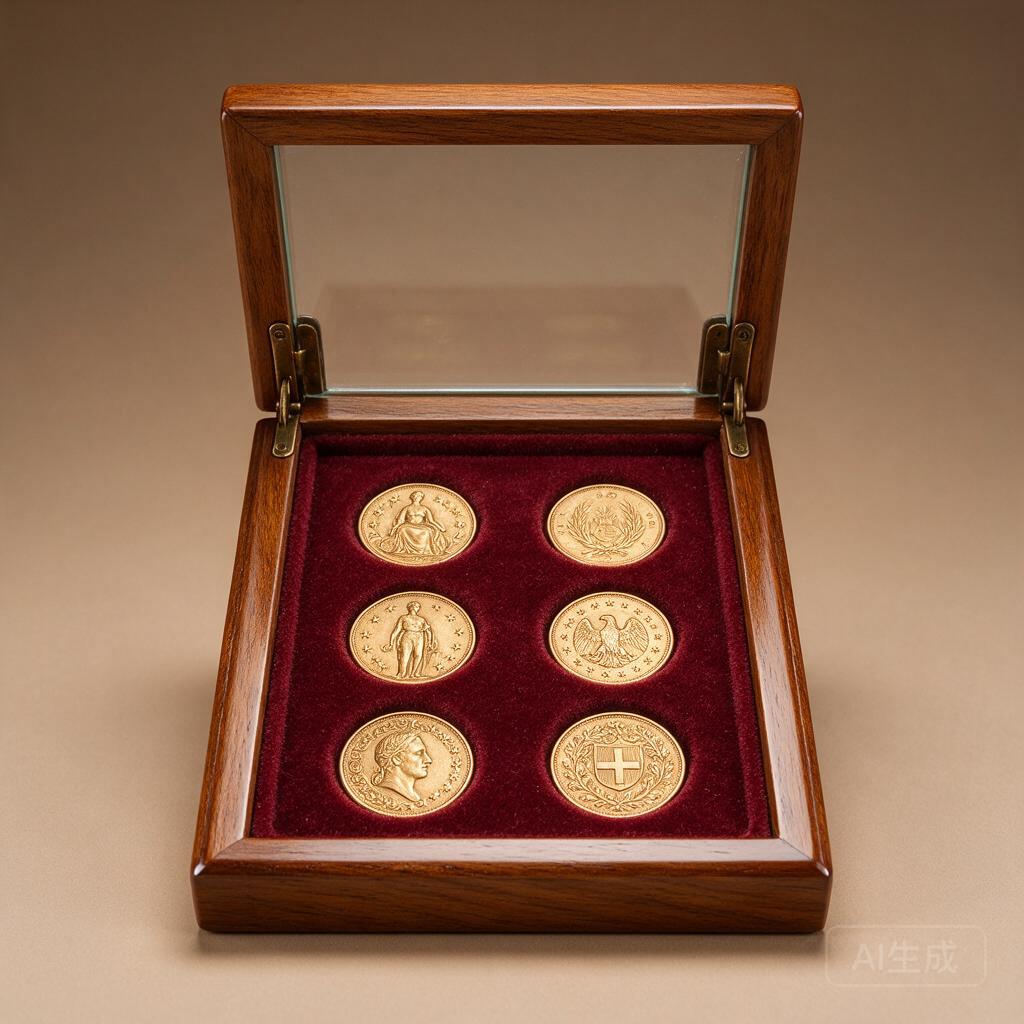 Collector Wooden Coin Display