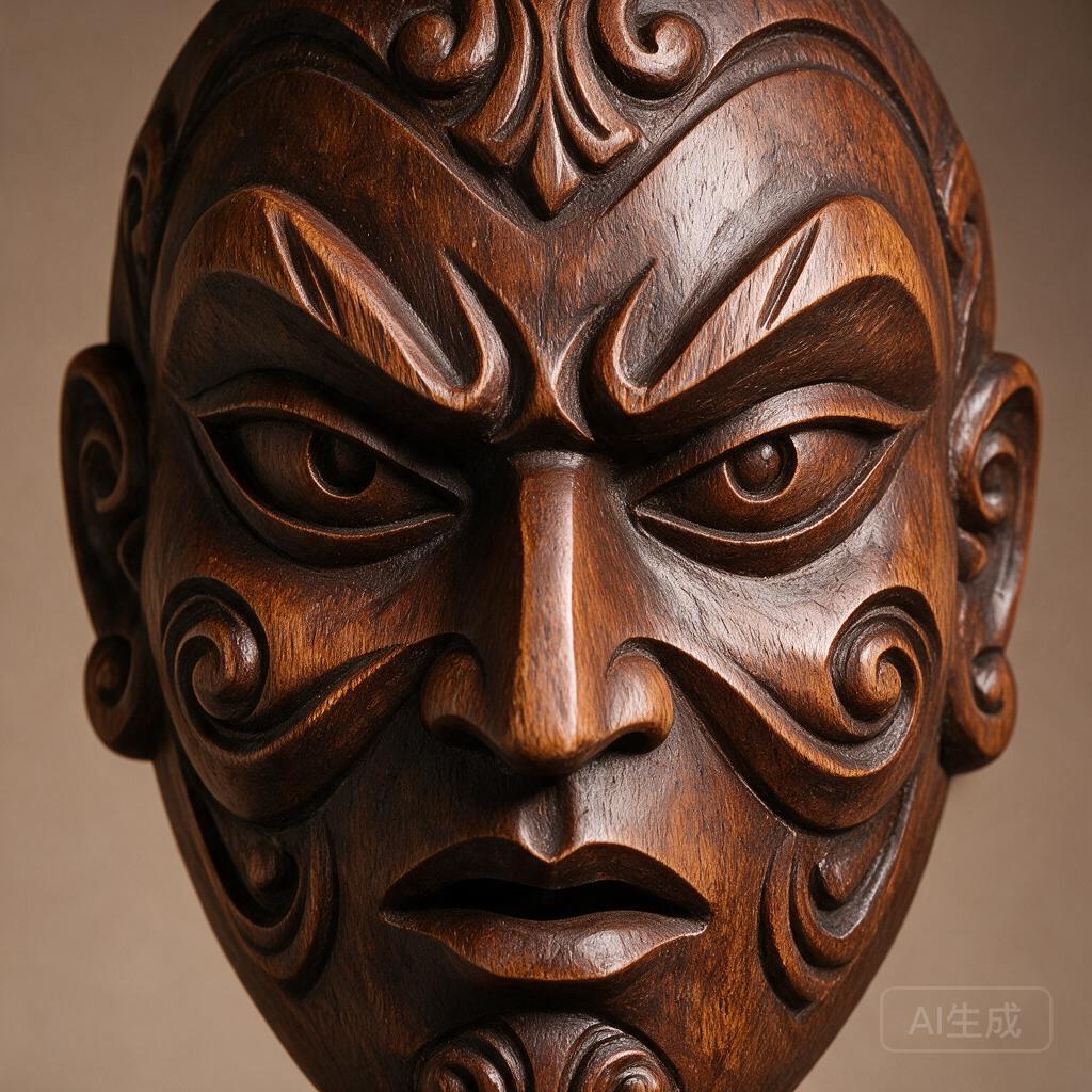 Collector's Carved Mask - Image 2