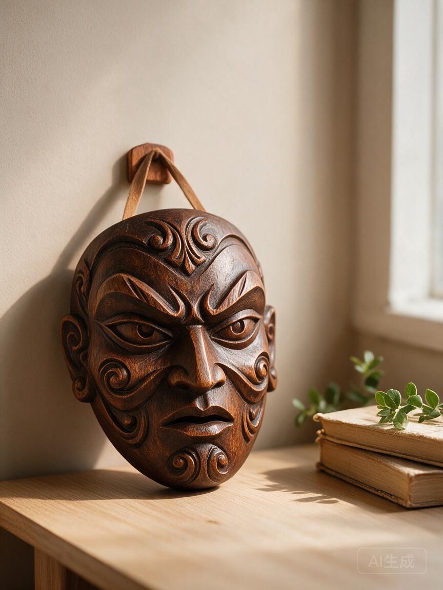 Collector's Carved Mask - Image 3