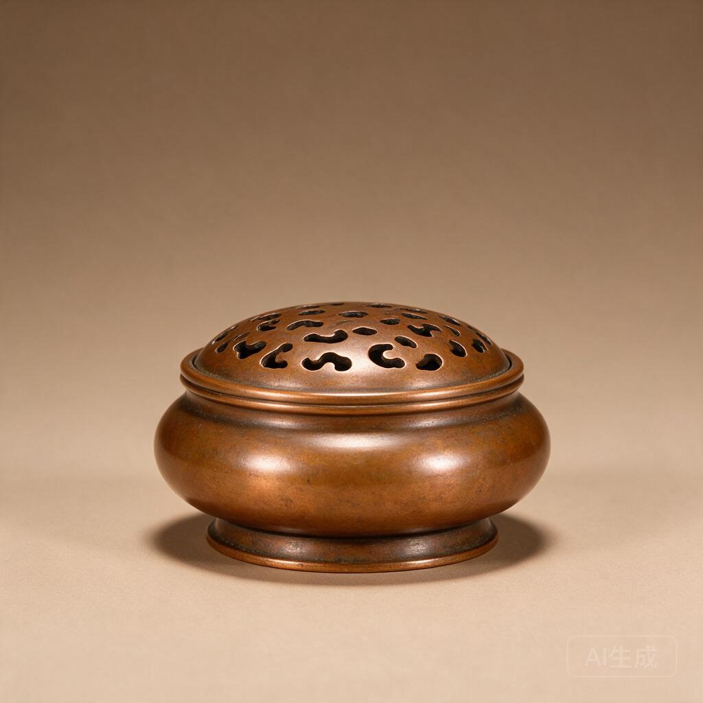 Copper Incense Burner with Cover