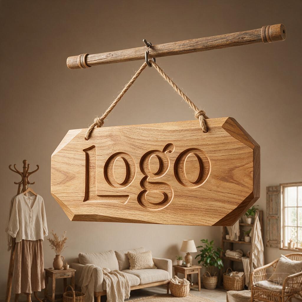 Custom Logo Wood Sign