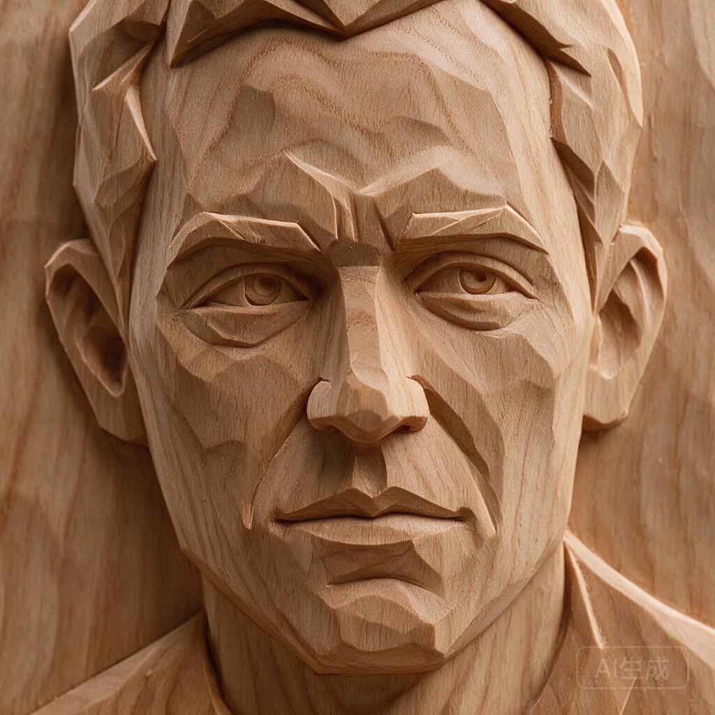 Custom Portrait Wood Carving - Image 2