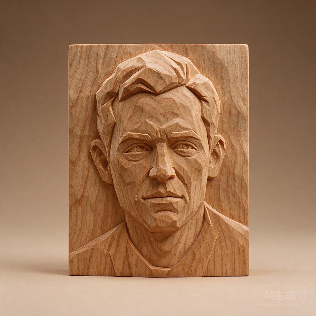 Custom Portrait Wood Carving
