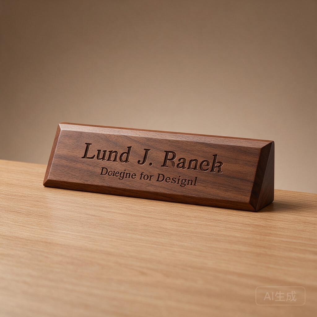 Executive Desk Nameplate
