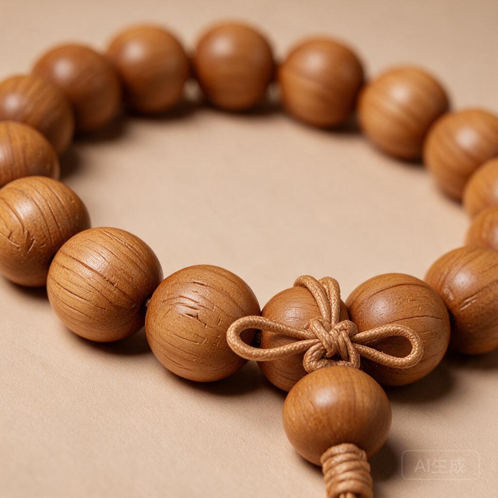 Jujube Wood Mala Bracelet - Image 2