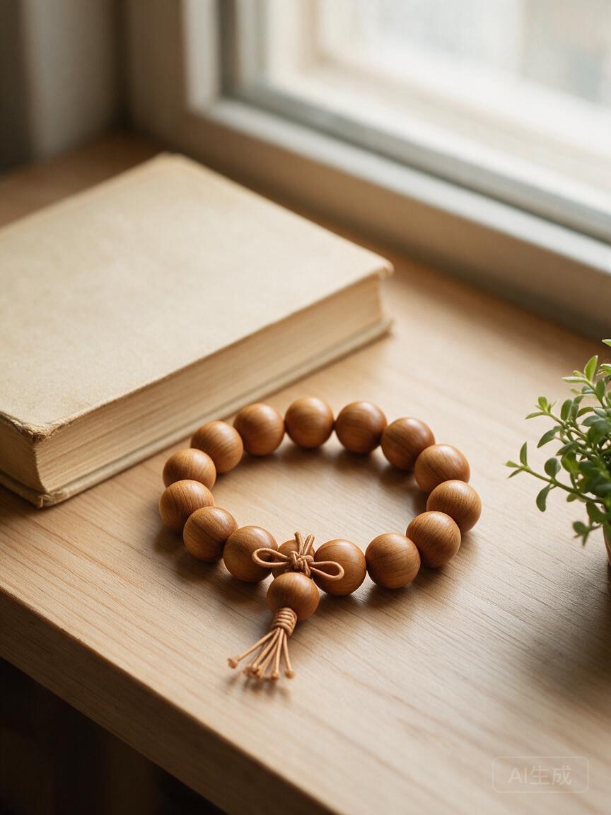 Jujube Wood Mala Bracelet - Image 3