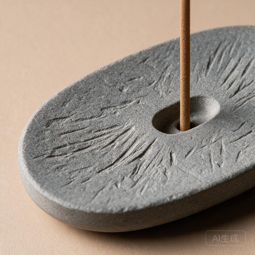 Minimalist Slate Incense Holder - Image 2