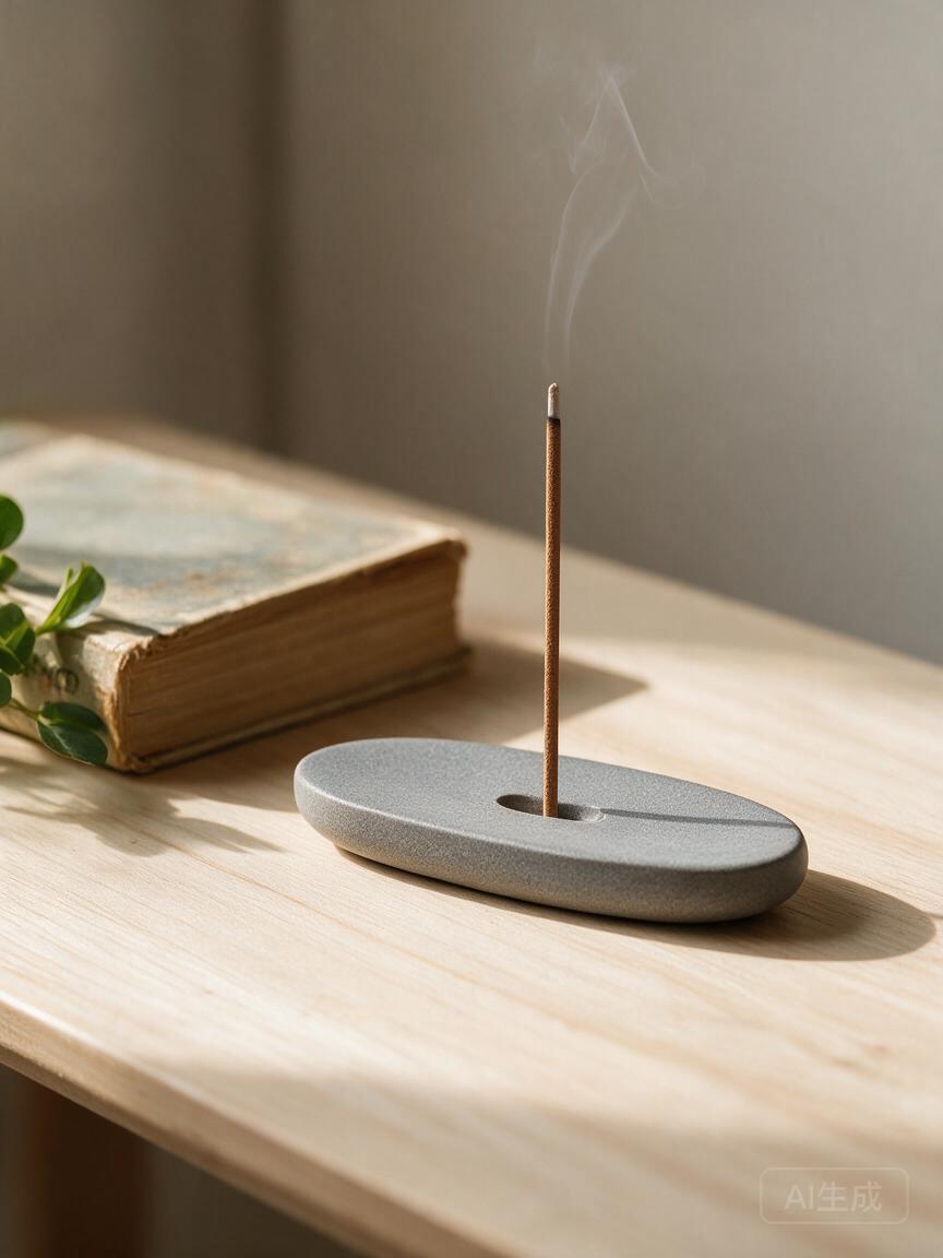 Minimalist Slate Incense Holder - Image 3