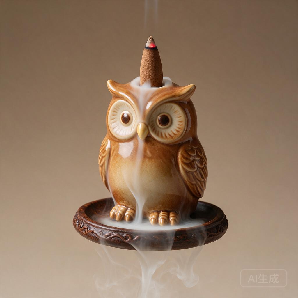 Owl Incense Burner Backflow