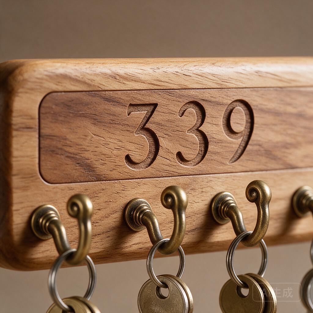 Personalized Wooden Key Rack - Image 2