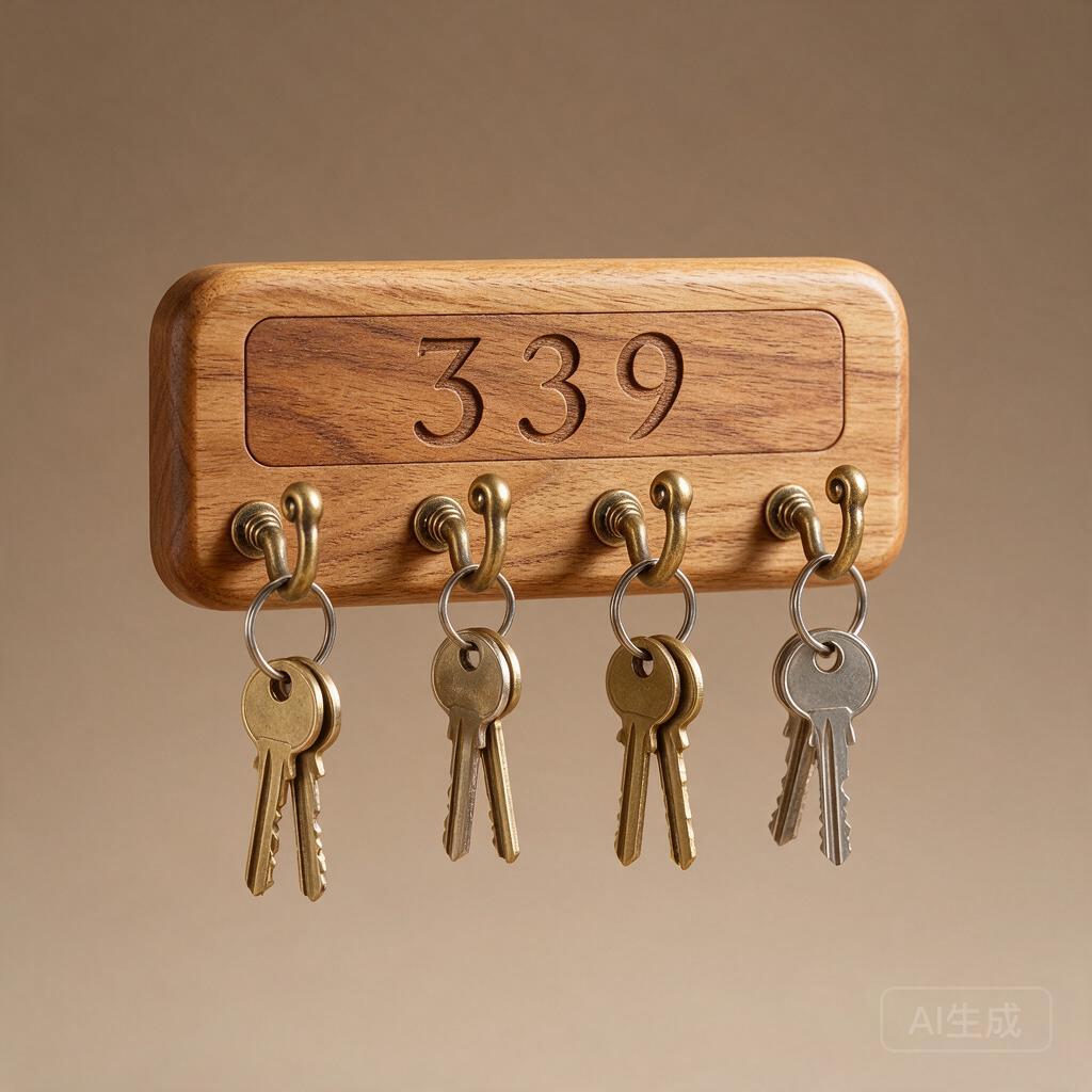 Personalized Wooden Key Rack