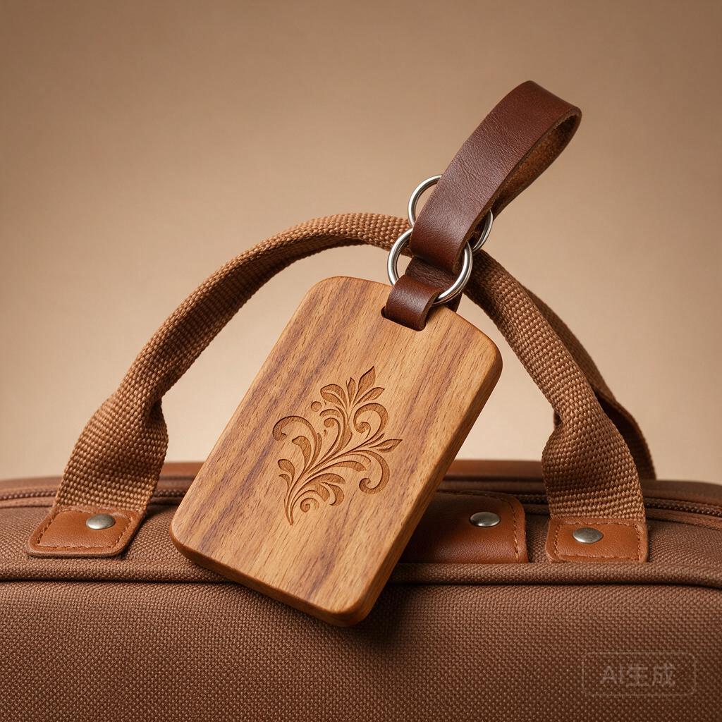 Personalized Wooden Travel Tag