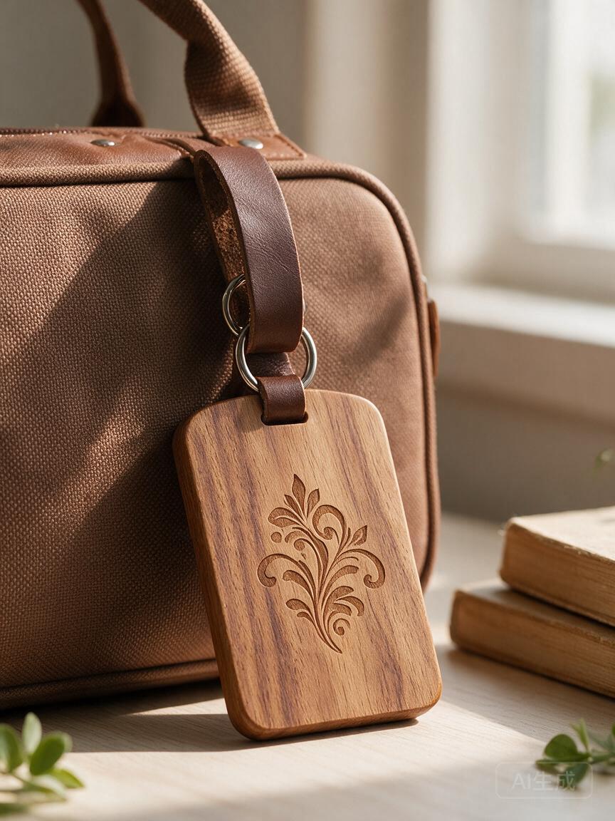 Personalized Wooden Travel Tag - Image 3