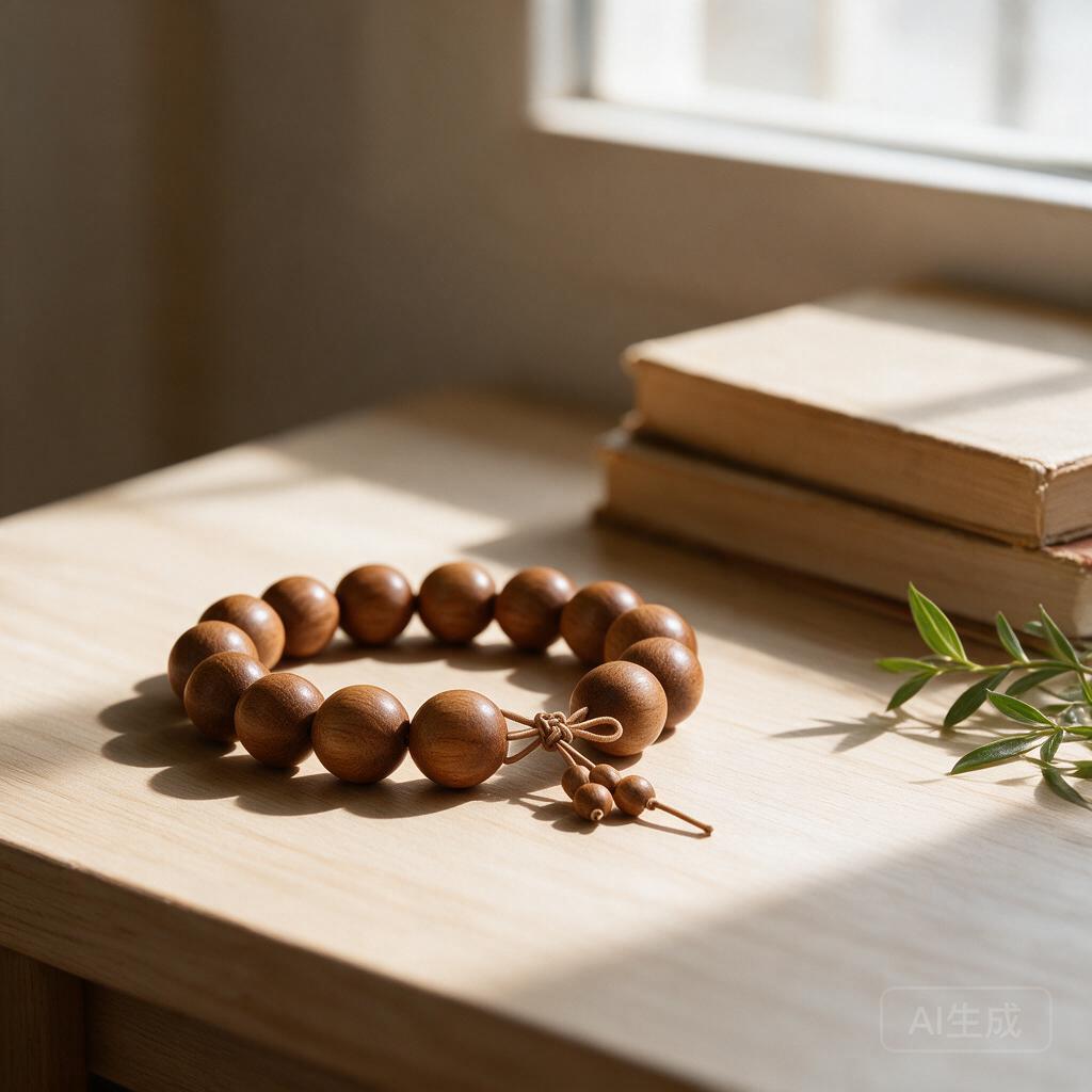 Sandalwood Bead Bracelet - Image 3