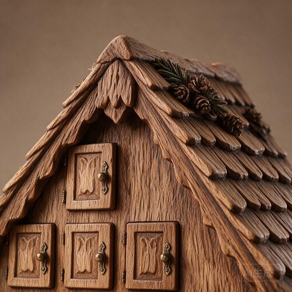Wooden Advent House Display - Image 2