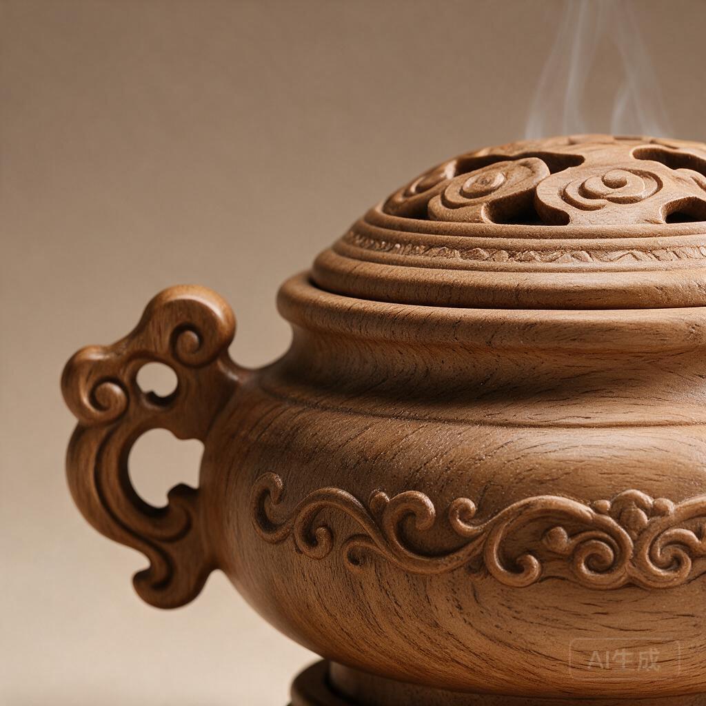 Wooden Burner with Lid - Image 2