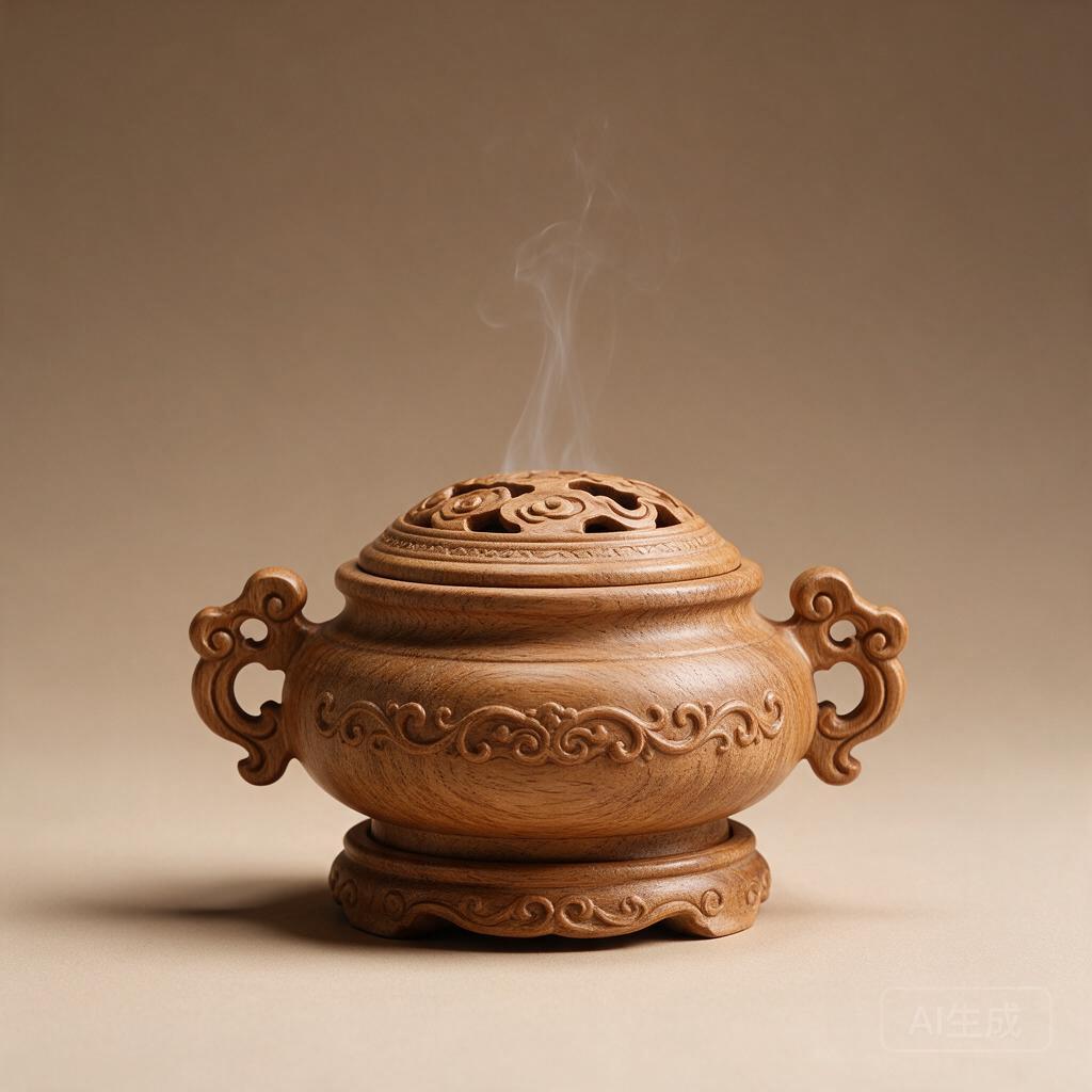 Wooden Burner with Lid