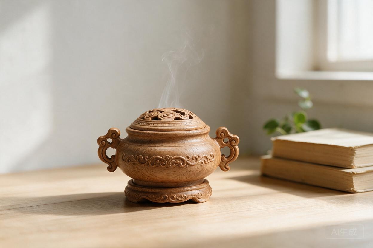 Wooden Burner with Lid - Image 3