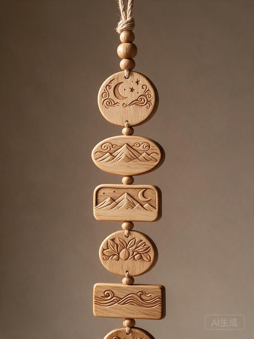 Wooden Dream Token Wind Charm - Image 2