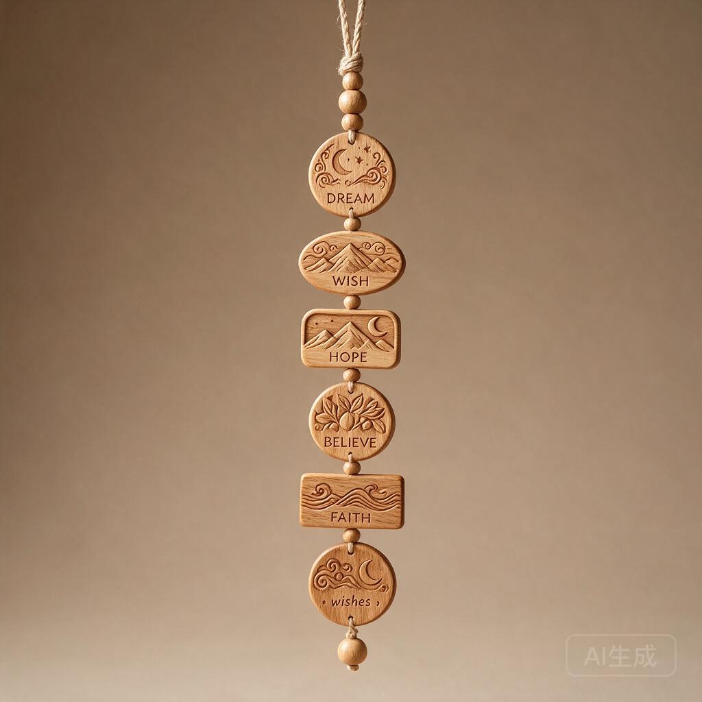 Wooden Dream Token Wind Charm