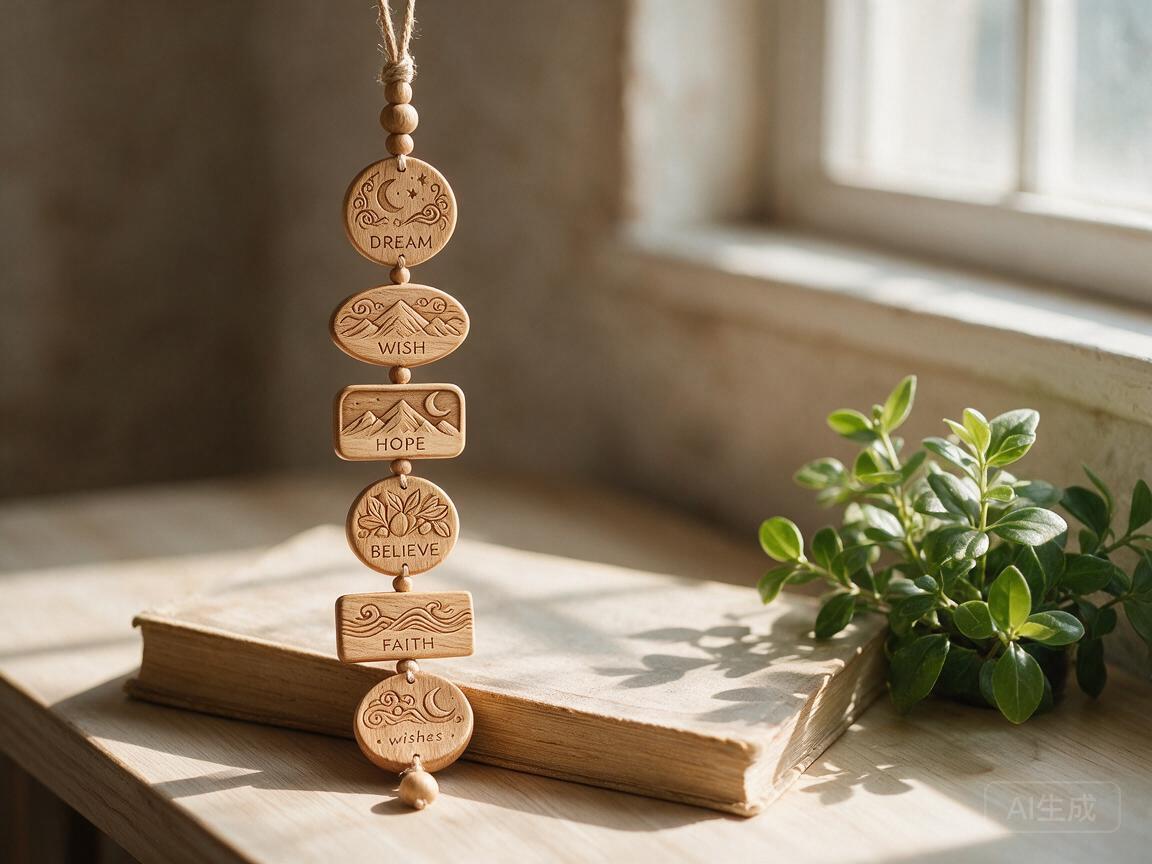 Wooden Dream Token Wind Charm - Image 3