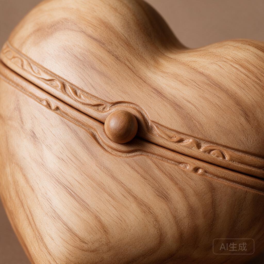 Wooden Heart Keepsake Box - Image 2