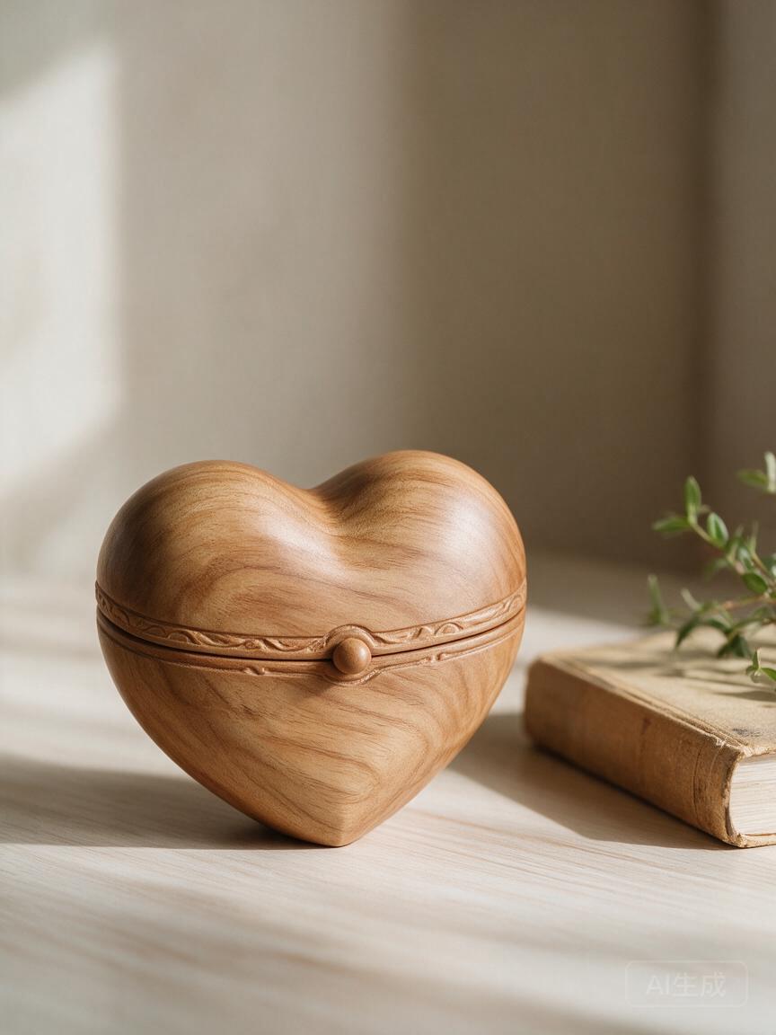 Wooden Heart Keepsake Box - Image 3