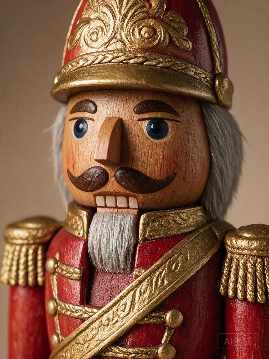 Wooden Nutcracker Figurine - Image 2