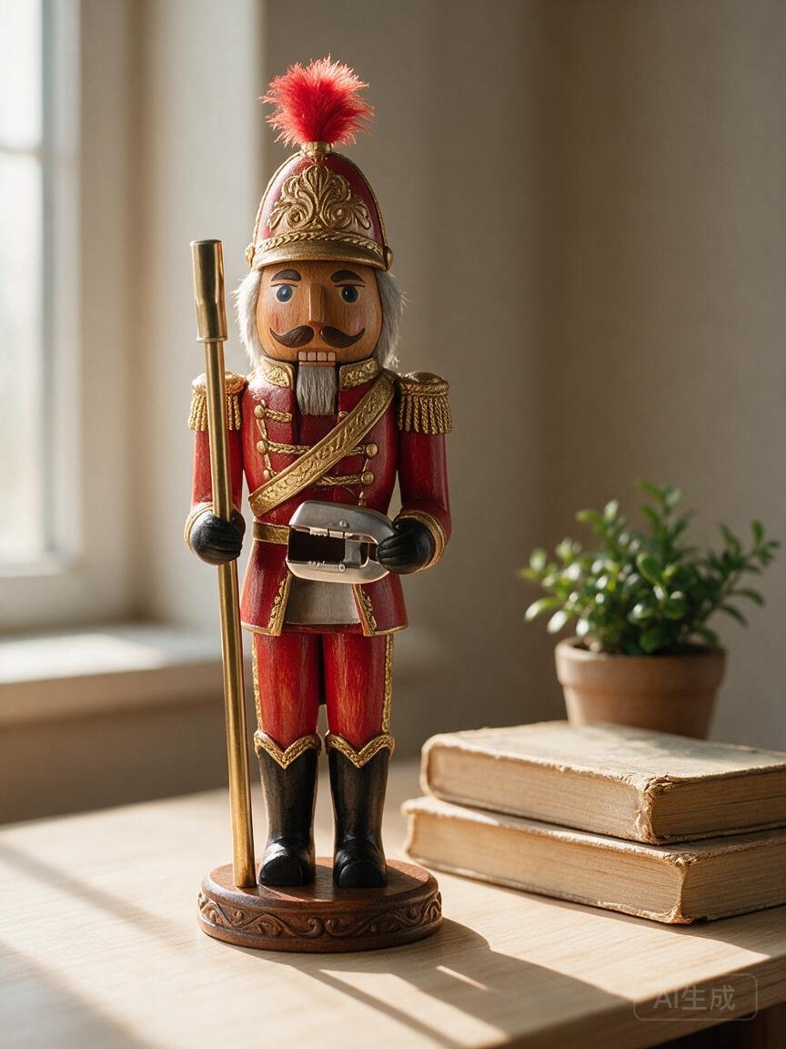 Wooden Nutcracker Figurine - Image 3